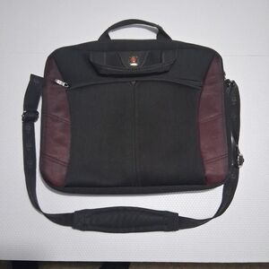 Swiss Tech Black and Brown Laptop Bag